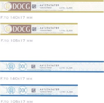 example of DOC and DOCG seals